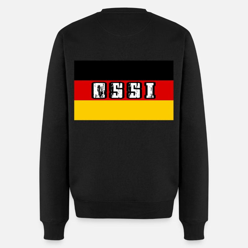 Ossi - Männer Premium Bio Pullover - Schwarz