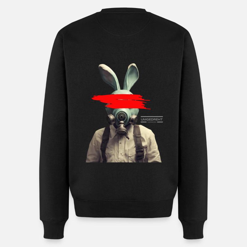Osterhase - Männer Premium Bio Pullover - Schwarz
