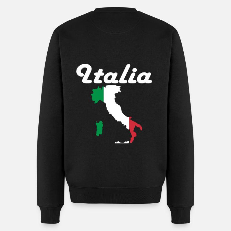 Italien Fans - Männer Premium Bio Pullover - Schwarz