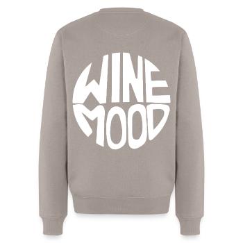 Ambiance du vin - Pull Premium bio Homme - taupe - Dos - Nico (187cm)