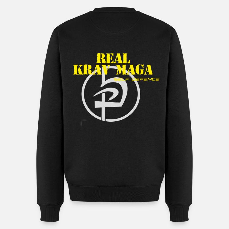 Erwachsene LOGO - Männer Premium Bio Pullover - Schwarz