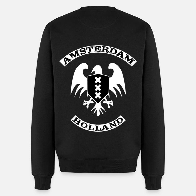 Amsterdam - Pull Premium bio Homme - noir