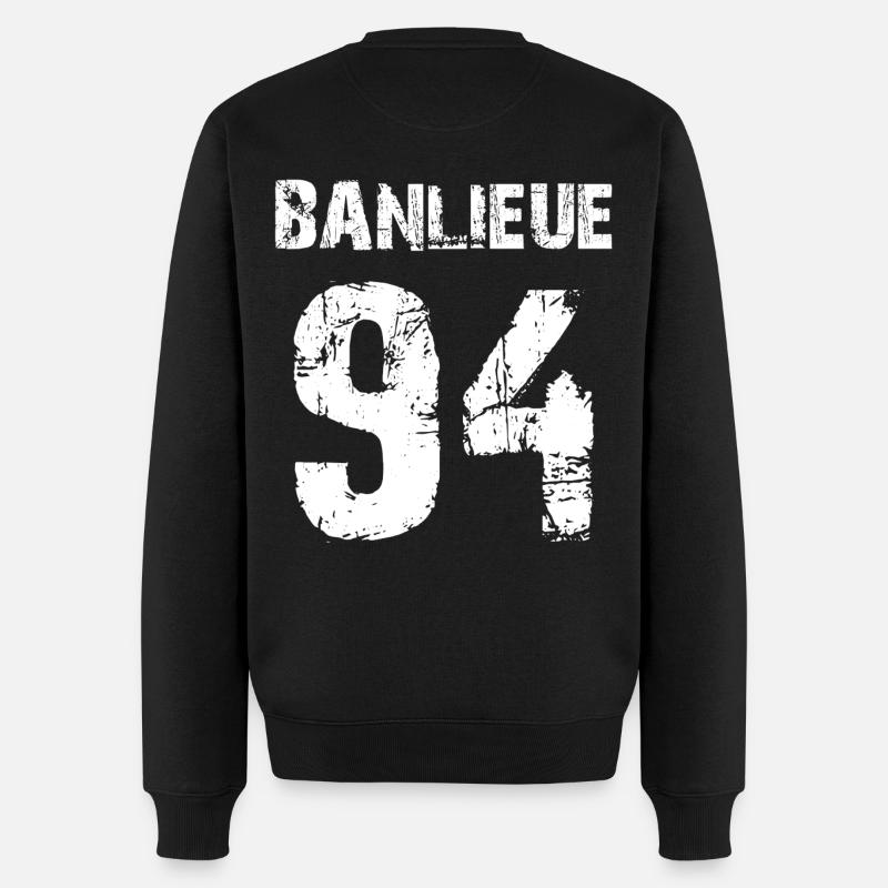 banlieue 94 - Männer Premium Bio Pullover - Schwarz