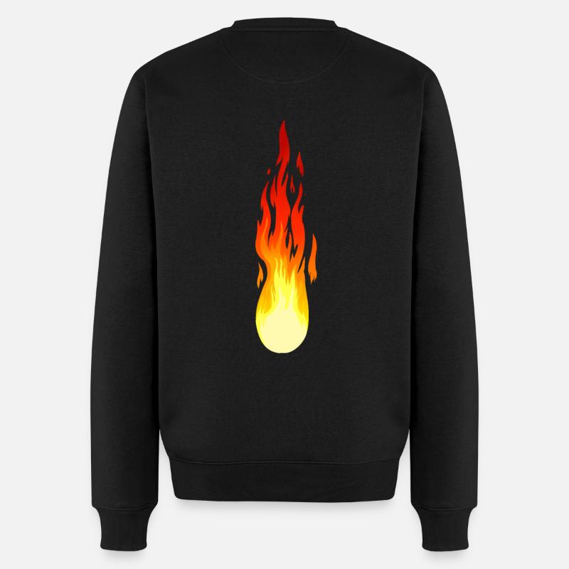 Flamme Feu Feu Feu Incendie Inferno - Pull Premium bio Homme - noir