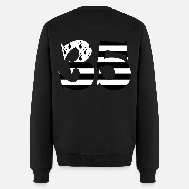 35 Britain Flag - Men's Premium Organic Jumper - black