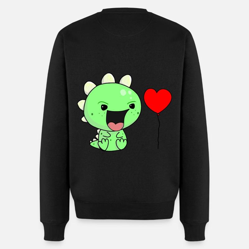 Cris enfant enfants bébé Dino - Pull Premium bio Homme - noir