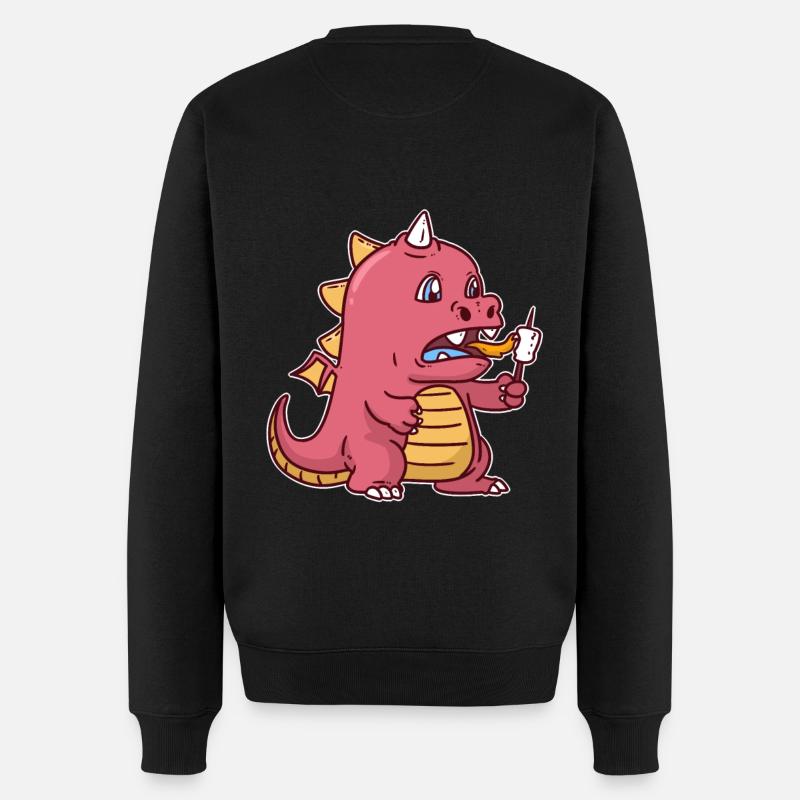 Dragon Dragon Marshmallow - Pull Premium bio Homme - noir