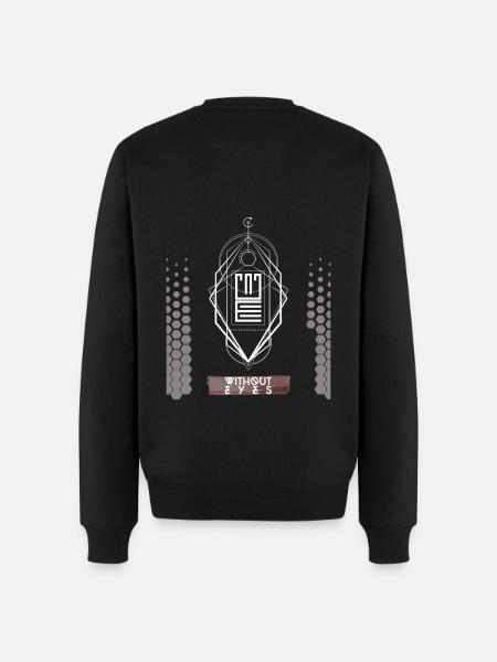 Best Techno Design Without Eyes - Men's Premium Organic Jumper - black