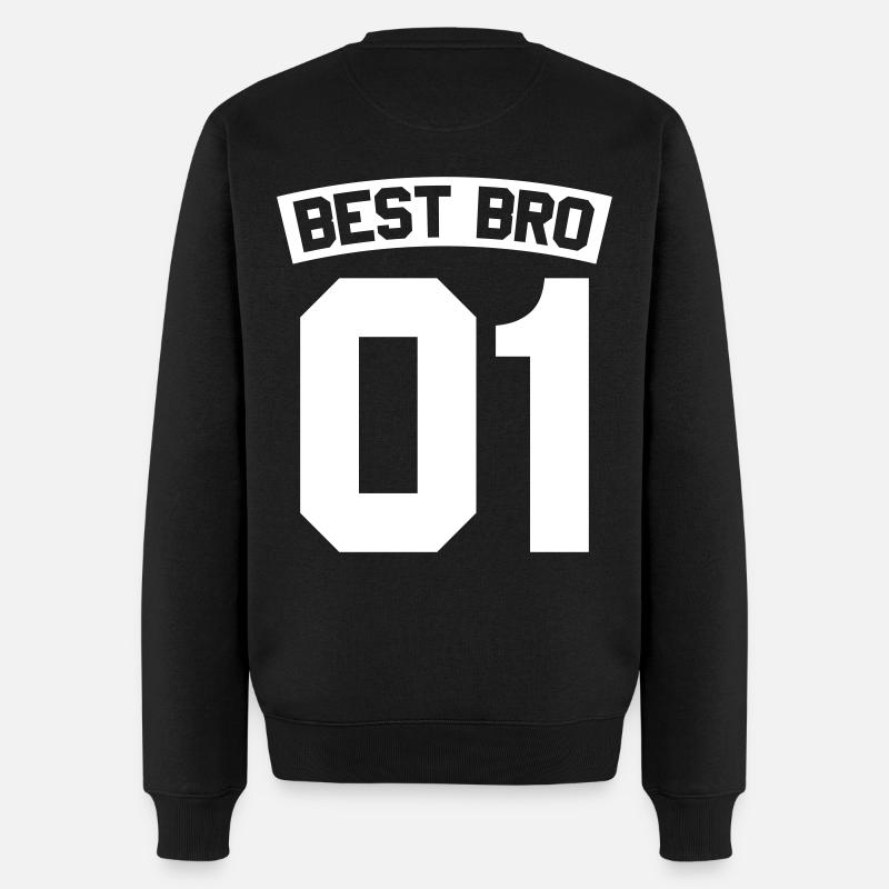 Best Bro - Männer Premium Bio Pullover - Schwarz