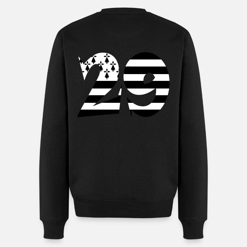 29 Britannien Flagge - Männer Premium Bio Pullover - Schwarz