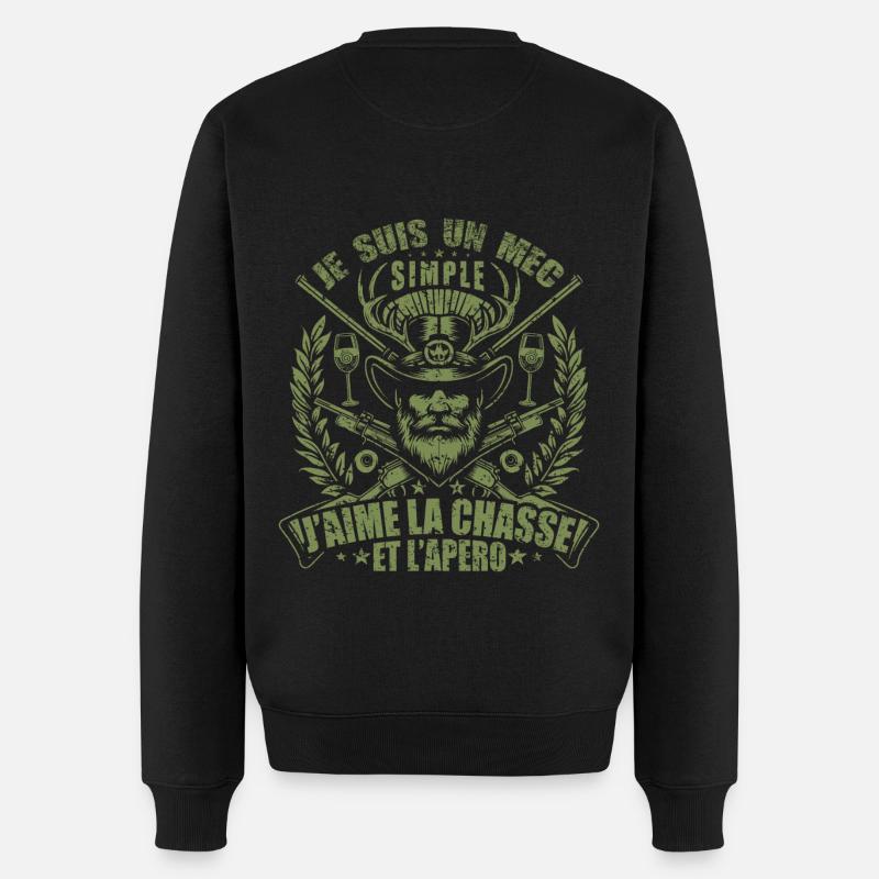 chasse - Pull Premium bio Homme - noir