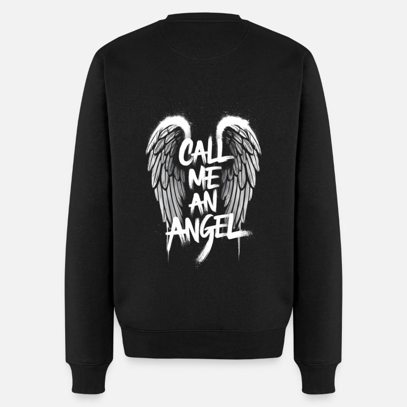 Appelez-moi un ange - Angelwings - Pull Premium bio Homme - noir