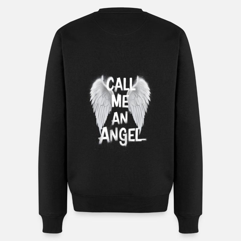 Appelez-moi un ange - Angelwings - Pull Premium bio Homme - noir