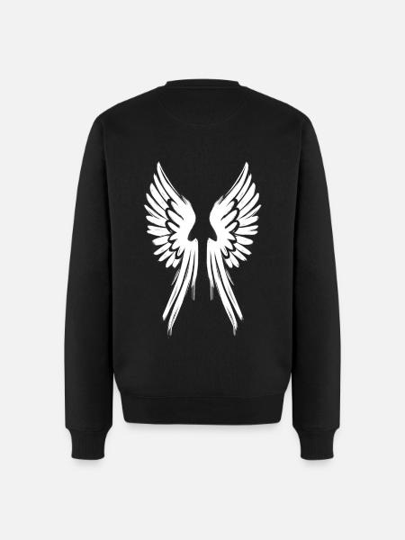 Angelwings Angel´s wings - Men's Premium Organic Jumper - black