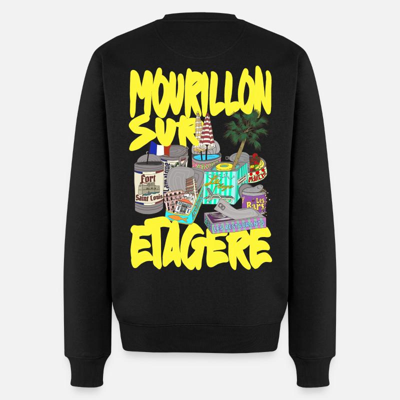 Mourillon sur étagère Toulon - Pull Premium bio Homme - noir