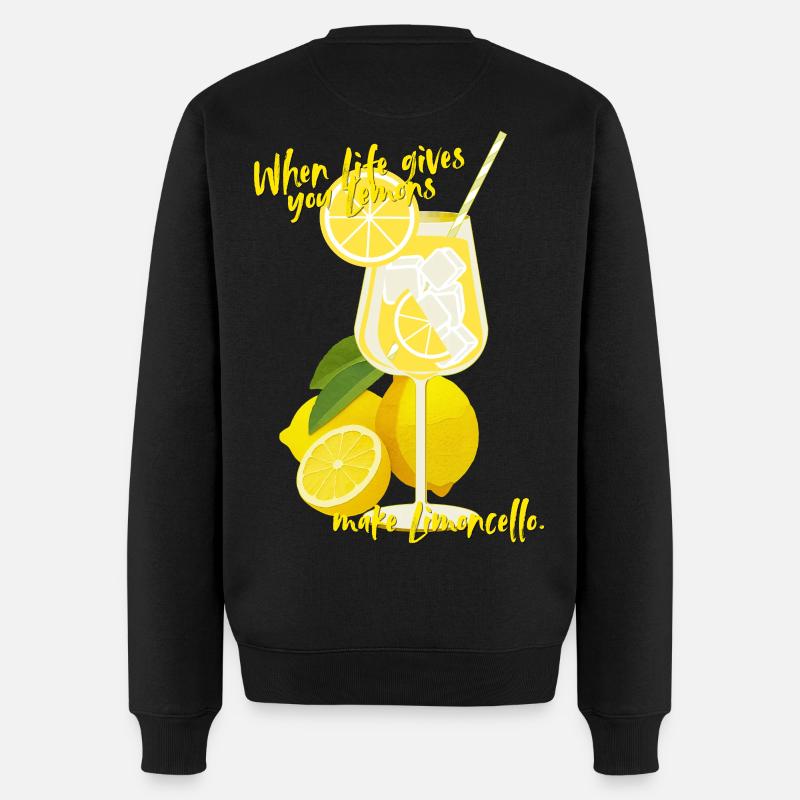 Limoncello - Männer Premium Bio Pullover - Schwarz