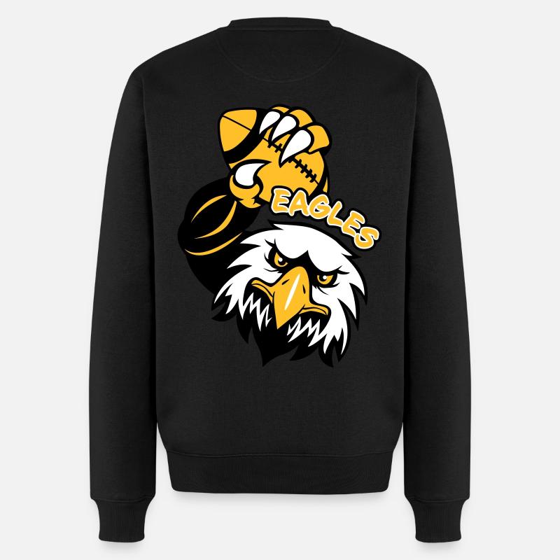 Eagles Rugby - Pull Premium bio Homme - noir