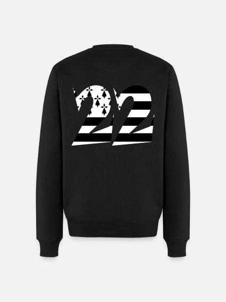 22 Britain flag - Men's Premium Organic Jumper - black