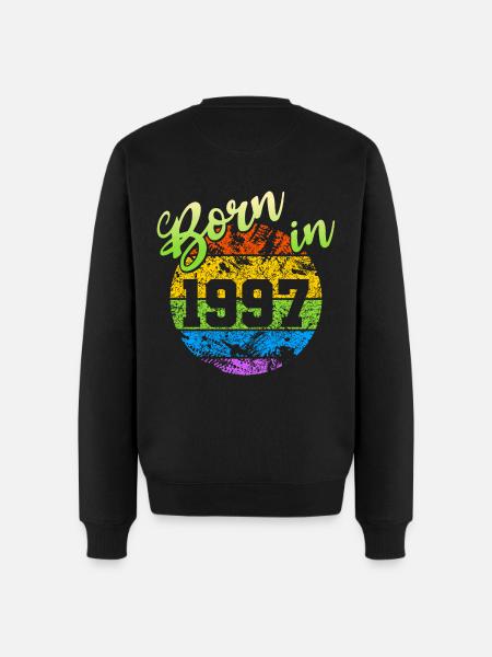 Né en 1997 - Pull Premium bio Homme - noir