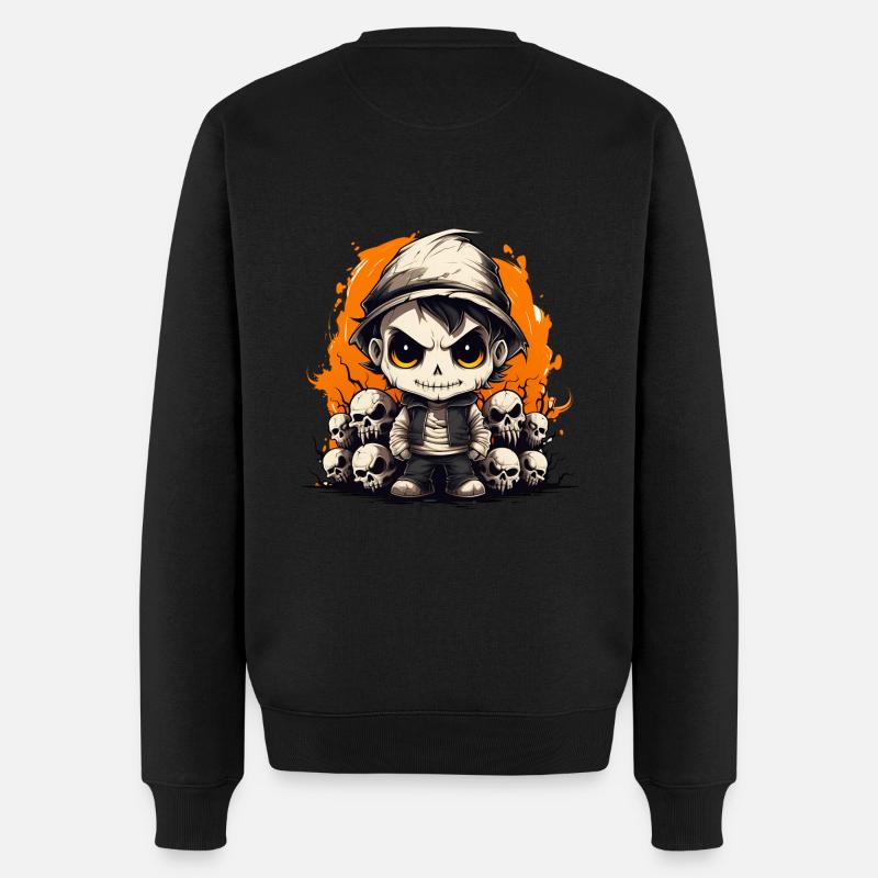 Halloween dead Boy - Männer Premium Bio Pullover - Schwarz