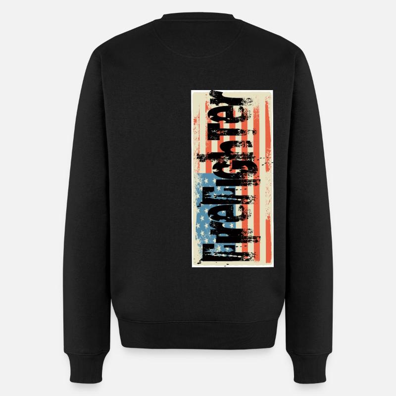 Feuerwehrmann - Männer Premium Bio Pullover - Schwarz