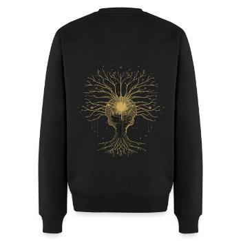 Illustration d’IA pour les fans de technologie d’IA Réseau Neuronales - Pull Premium bio Homme - noir - Dos - Nico (187cm)