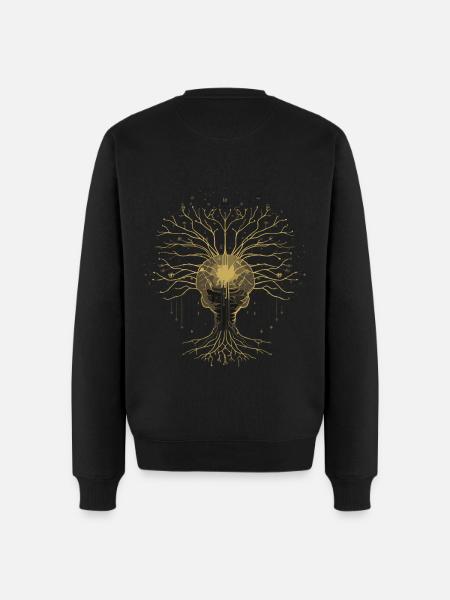 KI-Kunstwerk für KI Tech Fans Neuronales-Netzwerk - Männer Premium Bio Pullover - Schwarz