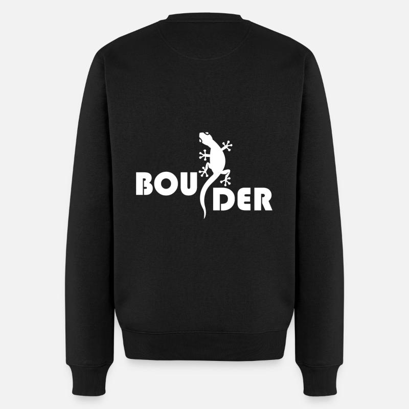 bouldern - Männer Premium Bio Pullover - Schwarz