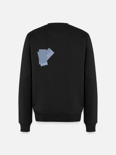 THEUNIVERSEISBLESSINGYOUWITHPERMANENTLOVE - Männer Premium Bio Pullover - Schwarz