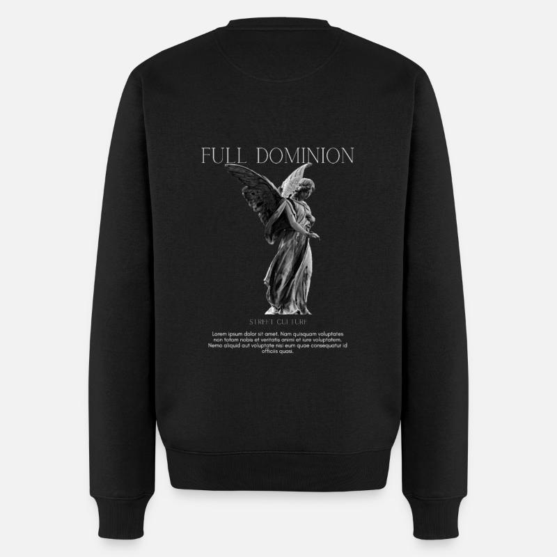 FULL DOMINION - Männer Premium Bio Pullover - Schwarz