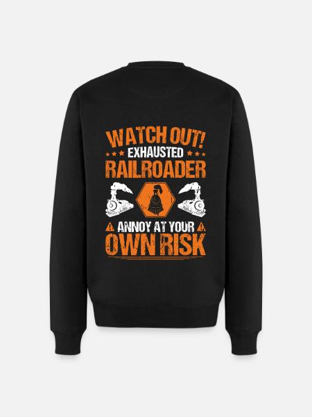 Railroader Train Driver Railroader - Men's Premium Organic Jumper - black