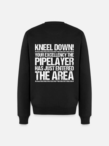 Pipeline Builder Pipeline Construction Pipelayer - Men's Premium Organic Jumper - black
