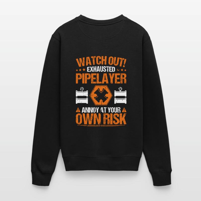 Pipeline Builder Pipeline Construction Pipelayer Men's Premium Organic Jumper