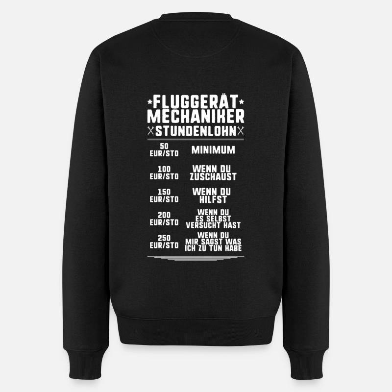 Fluggerätmechaniker Mécanicien d’aéronefs - Pull Premium bio Homme - noir