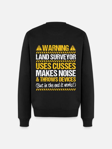 Vermessungstechniker Vermesser Land Surveyor - Men's Premium Organic Jumper - black