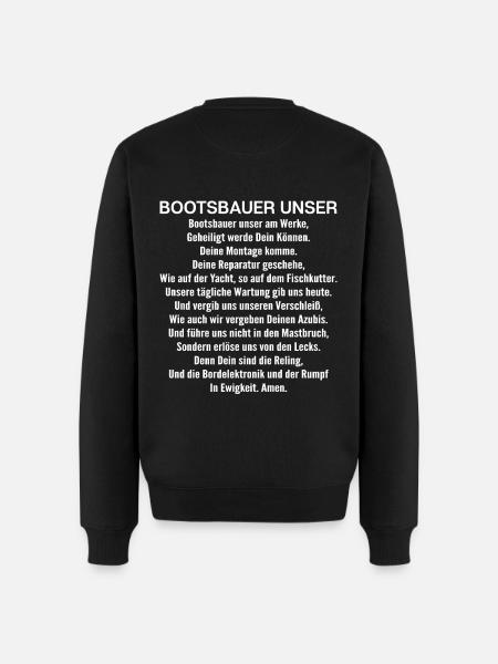 Bootsbauer Bootsbau Schiffbauer Schiffbau Boote - Männer Premium Bio Pullover - Schwarz