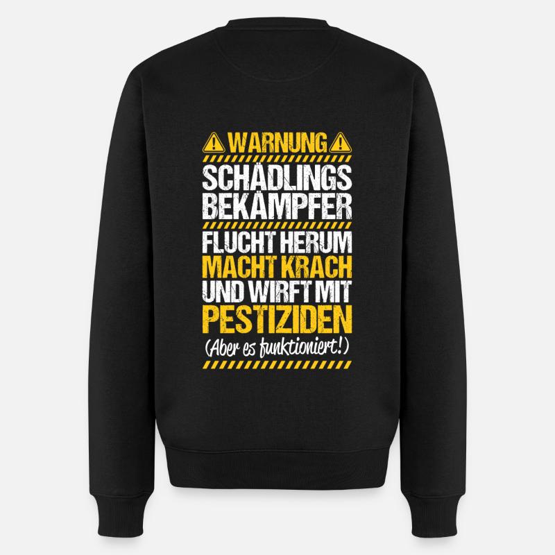 Schädlingsbekämpfer Kammerjäger Exterminator - Männer Premium Bio Pullover - Schwarz