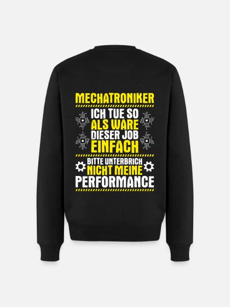 Mechatroniker Mechatronik Mechatronics Engineer - Männer Premium Bio Pullover - Schwarz