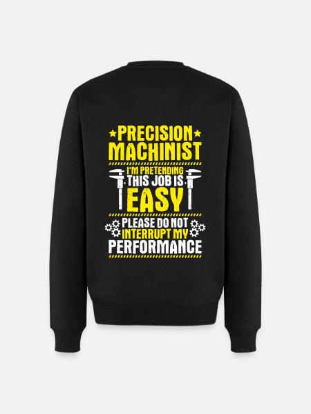 Precision mechanic Precision Machinist - Men's Premium Organic Jumper - black