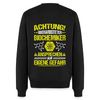 Biochemiker Biochemie Biochemistry Biochemist - Männer Premium Bio Pullover - Schwarz - Hinten - Nico (187cm)