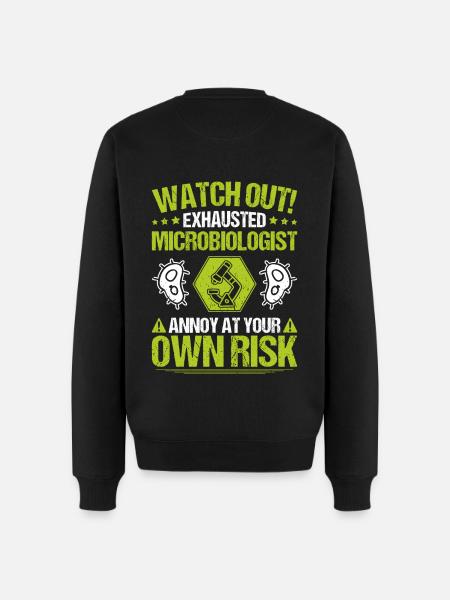 Microbiology Microbiologist Biology Biologist - Men's Premium Organic Jumper - black