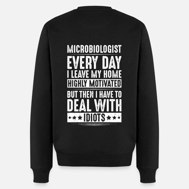 Mikrobiologie Mikrobiologe Biologie Biologe - Männer Premium Bio Pullover - Schwarz