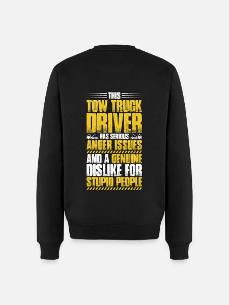 Servizio carro attrezzi Autista di carro attrezzi - Maglione ecologico premium da uomo - nero