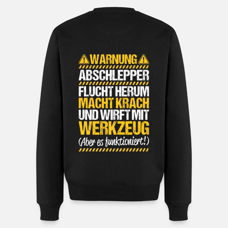 Abschlepper Abschleppdienst Tow Truck Driver - Männer Premium Bio Pullover - Schwarz