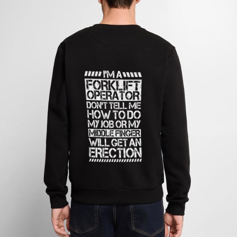 Staplerfahrer Gabelstaplerfahrer Forklift Operator Männer Premium Bio Pullover