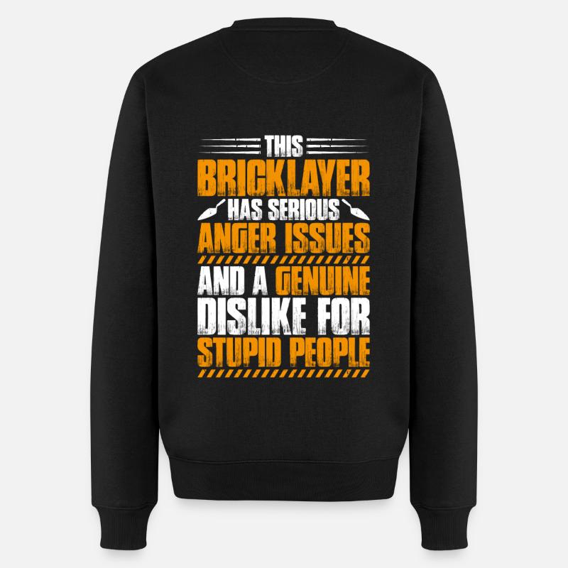 Master Masonry Masonry Bricklayer Mason - Men's Premium Organic Jumper - black