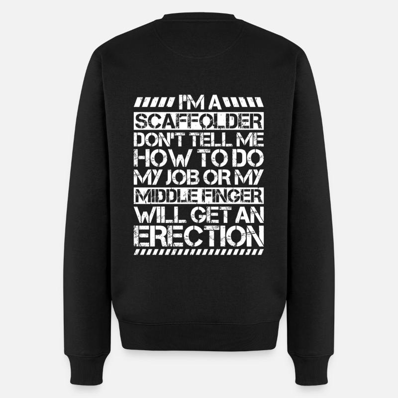 Échafaudage Échafaudage Échafaudage - Pull Premium bio Homme - noir