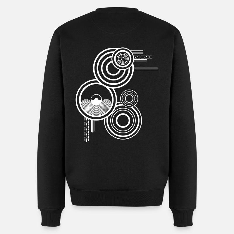 Speaker cycle round tekno 23 - Männer Premium Bio Pullover - Schwarz
