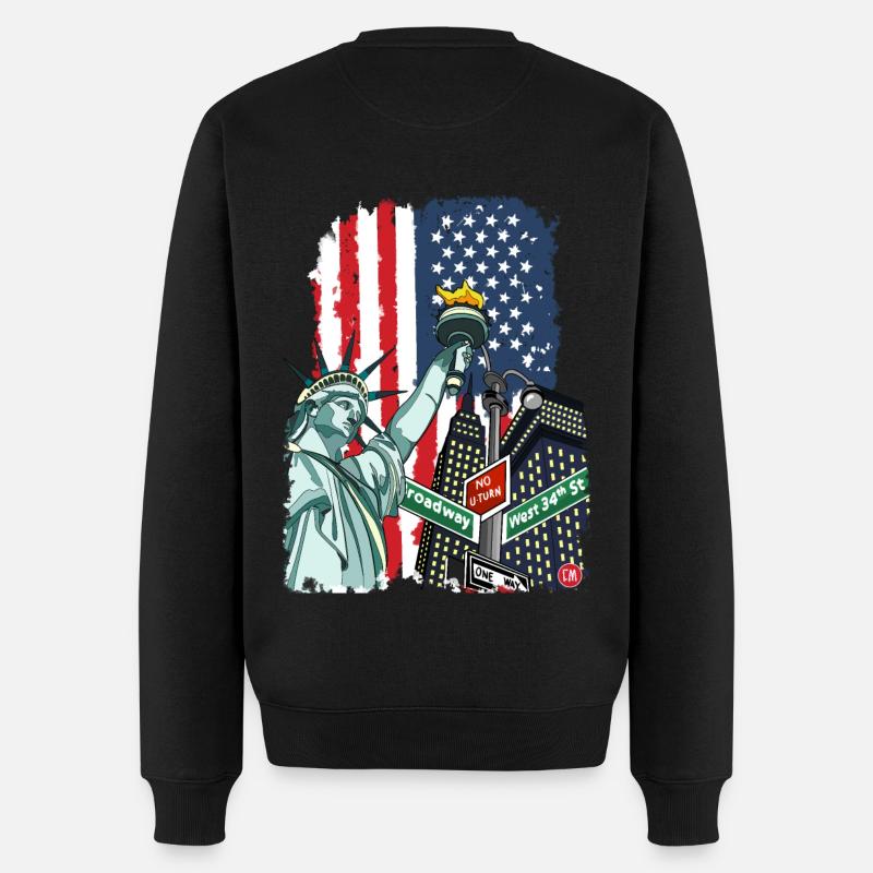 New York - Pull Premium bio Homme - noir