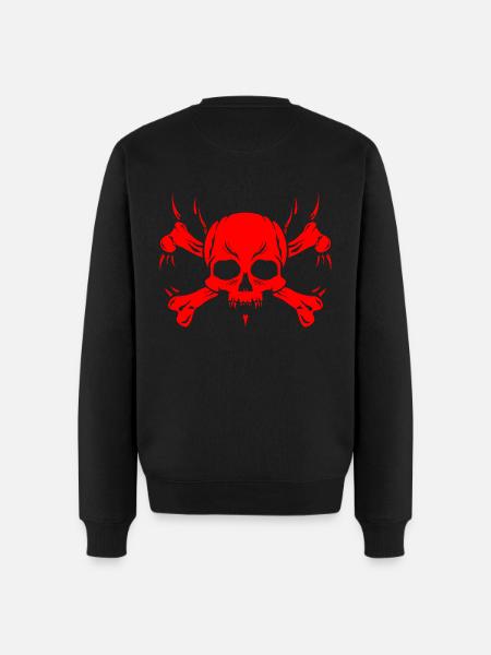 Skull - Men's Premium Organic Jumper - black